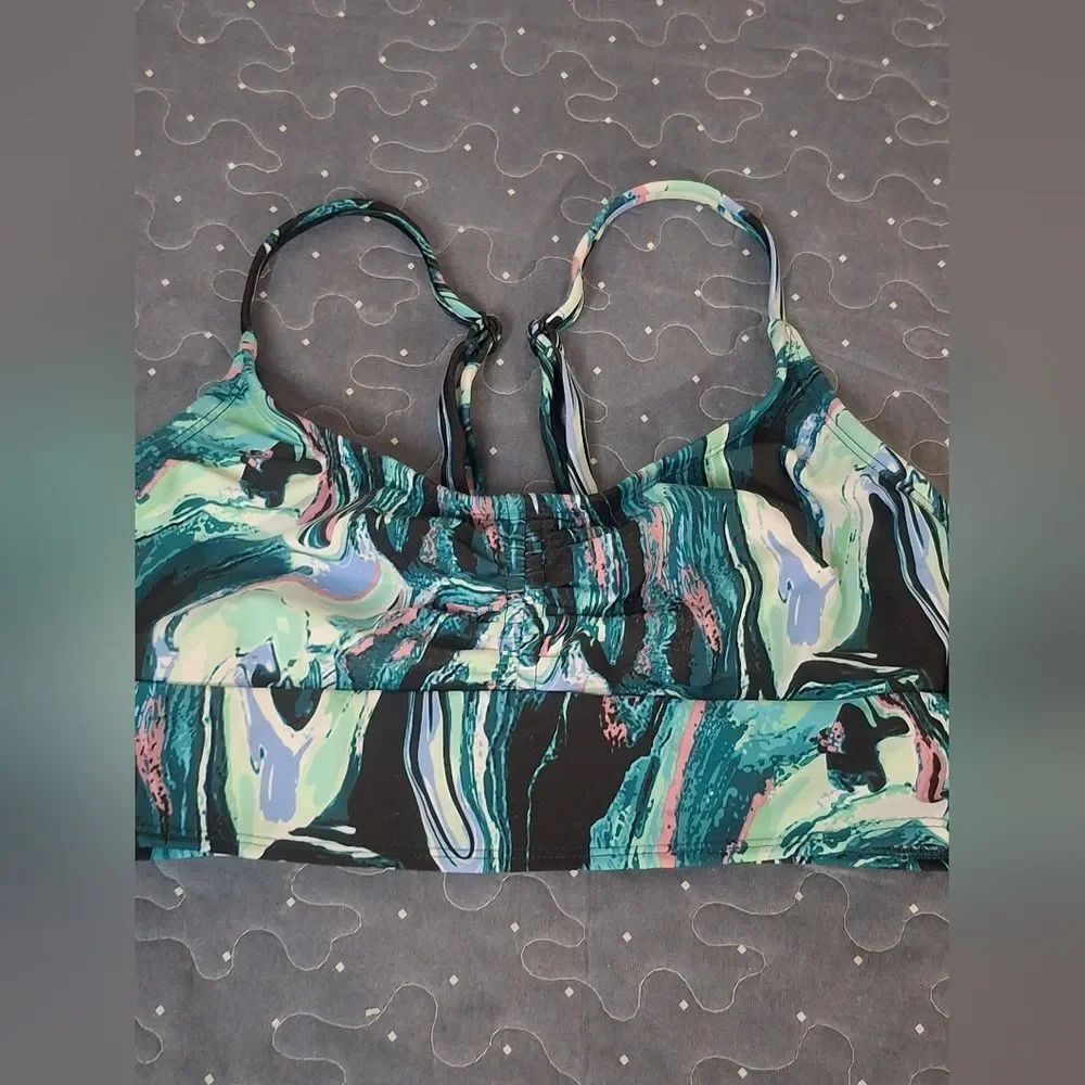 All in Motion Teal Sports Bra size small